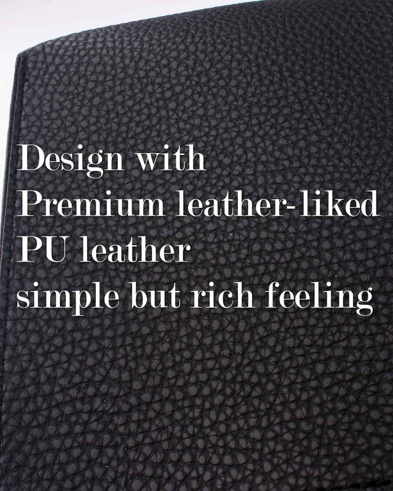 JESMINI Tissue Box Holder Rectangular Leather – with Bottom Belt [, Black] Modern Long PU Leather Rectangle Tissue Box Cover Holder Decorative for Bathroom Vanity Countertop/Night Stands/Office Desk - Image 4